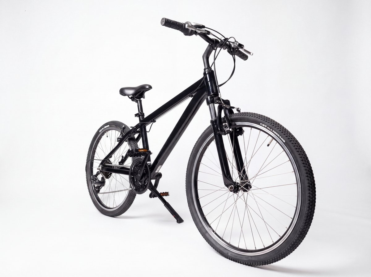 ADAMS - 24 inch - Mountainbike - Fiets voor Tieners – 21 Versnellingen – Licht Aluminium Frame – V-brake - zwart
