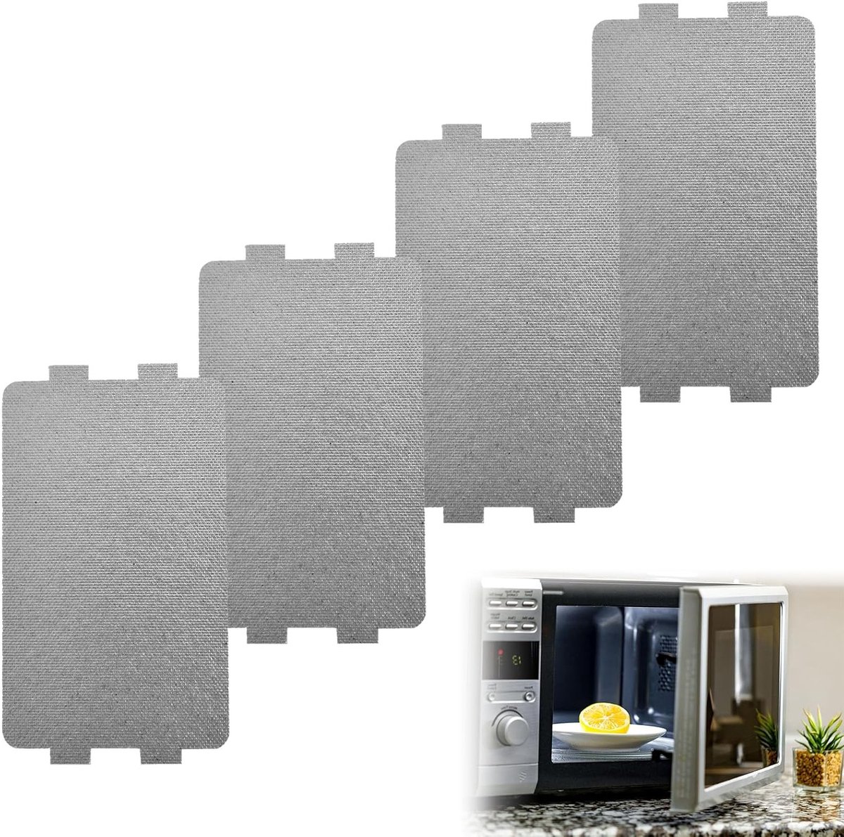 Microwave Mica Plaat - Gidsdeksel voor Magnetron, Mica Schijf en Vervangingsonderdelen, 4 Stuks voor Magnetron Reparatie