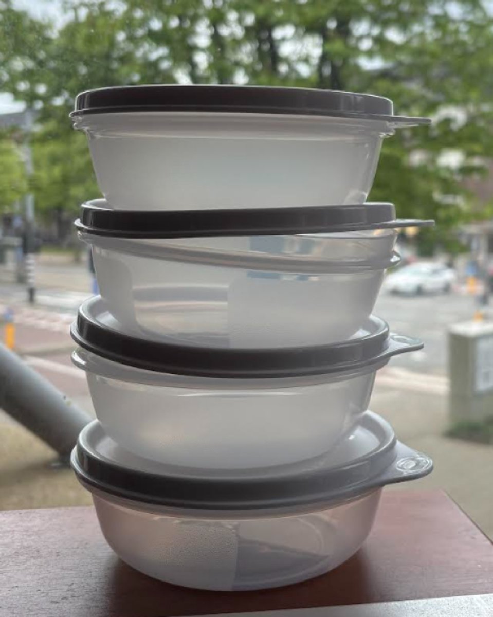 Tupperware Ruimtekommen Set, 4x 300 ml, Groen