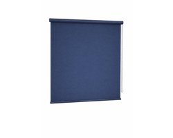 Rolgordijn verduisterend 61,5x150 cm – Mini Roll Madeco – Zwart – 100% verduisterend – Zonder boren montage – Voor PVC ramen