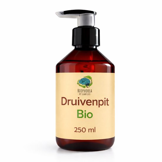 Druivenpit Olie - 250ml - 100% Puur Koudgeperste Grapeseed Oil - Biophorea Druivenpitolie - Geschikt als basisolie, voor Huid, Haar en Snijplanken