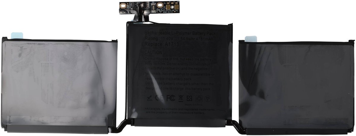 Accu geschikt voor Apple MacBook Pro 13 "Retina eind 2016, MacBook Pro 13.3, MacBook Pro 13.3 2016 Retina