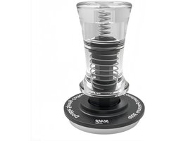 Koffie Tamper - Espresso Sabotage - Perfecte Espresso Maken - Dubbel Veerbelast Mechanisme - 5835 mm - Zwart