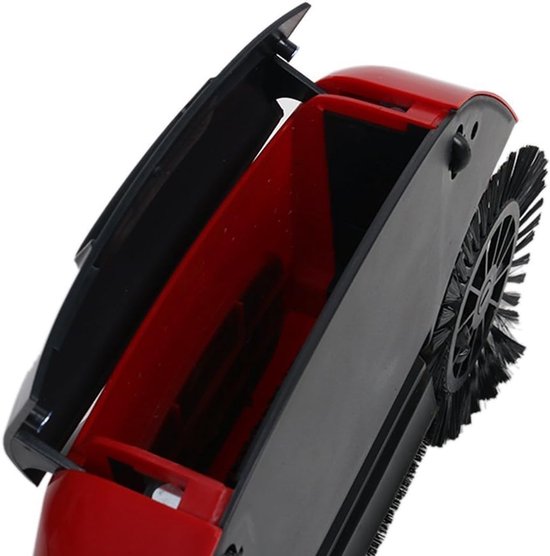 Huishoudelijke Veegmachine - Handveger Stofblik - Vloeren Schoonmaken - 3-in-1 Ontwerp - 130 cm - Rood — afbeelding 3
