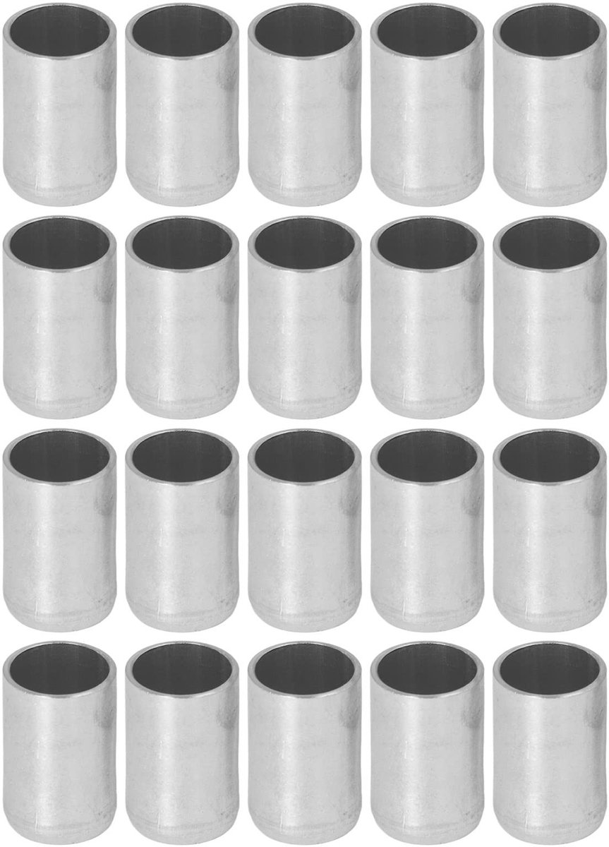 Dailygoody - Airconditioning Slang Fitting Sleeves - Aluminium Deksel - 20PCS - 3/8 tot 6/8 inch - Slangverbinding - Verstelbaar - Geschikt voor diver...