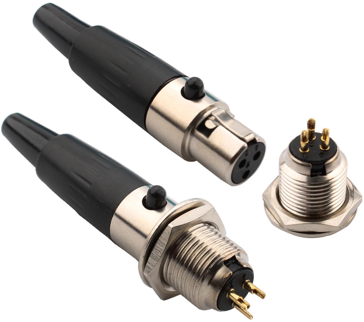 Dailygoody - Set van 2 Mini 3-Pin XLR Connectoren voor Microfoons