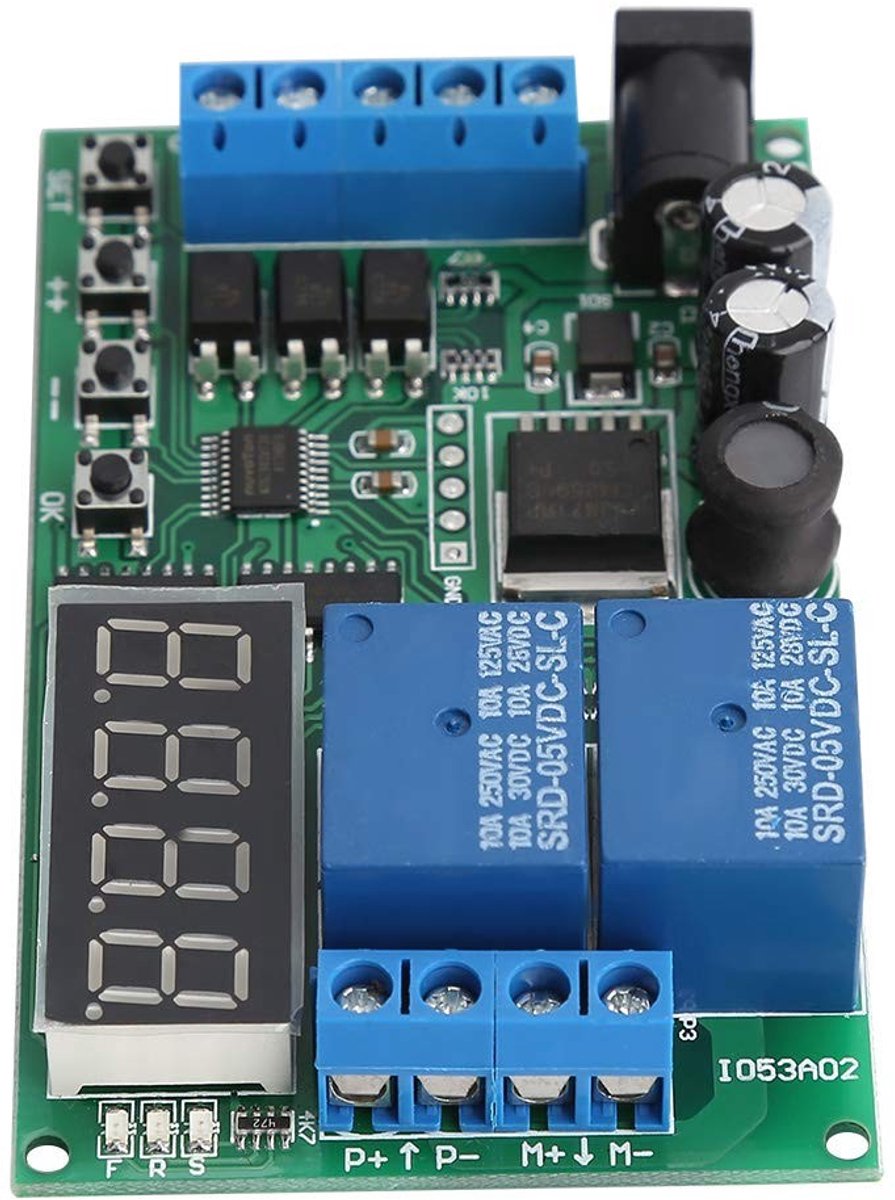 Dailygoody - 5V - 24V Motor Controller - Vooruit Achteruit Besturing - Compact Formaat - Timing en Tempo Instellingen - Ideaal voor Motorprojecten - B..
