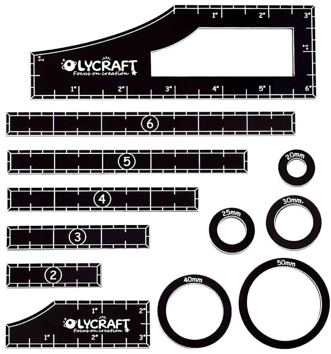 Dailygoody - Objectieve Punt Markers - Acryl Heerser - 12 Stuks - Gaming Accessoire - Wargames Templates - Perfect voor Tafelblad Gebruik