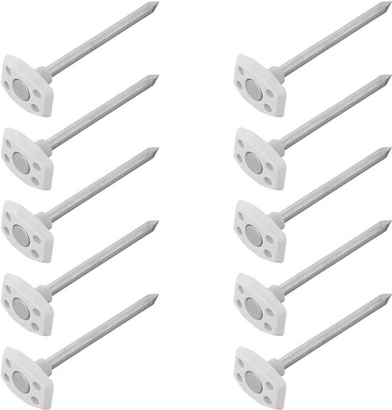 Proplus Grondzeilpennen - 20x stuks - metaal - voor grondzeilen / tenttapijten / tentharing - 10 cm van ProPlus — afbeelding 2