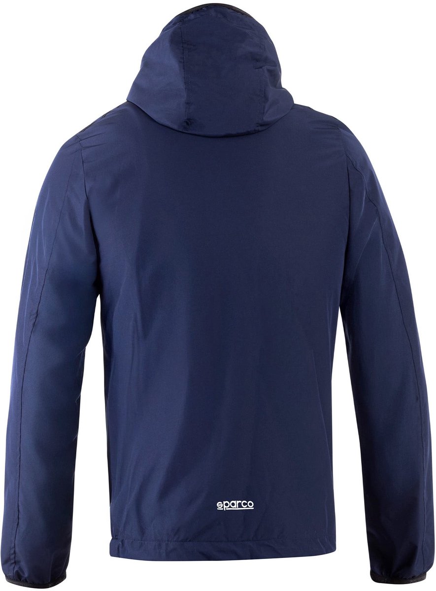 Sparco SL Windjack - Zwart — Marineblauw