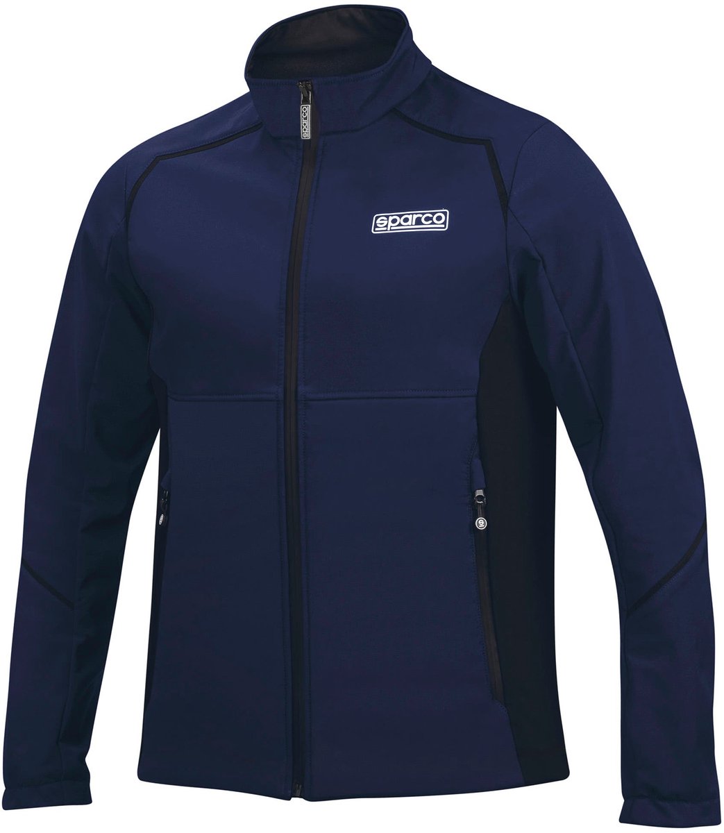 Sparco MY2026 Softshell Jas - Grijs — Zwart