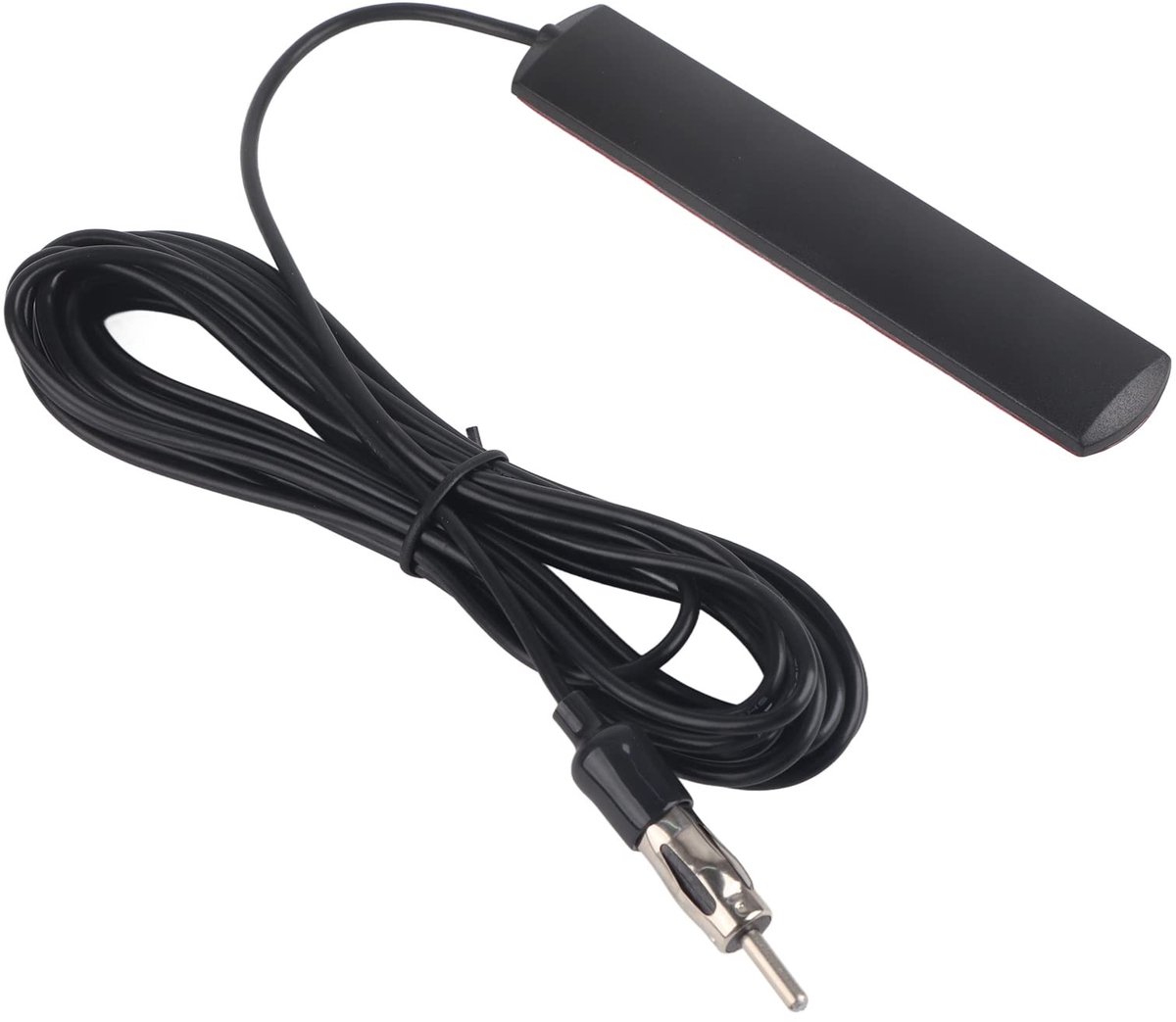 Dailygoody - Auto Radio Antenne - Universele FM Radio Antenne - Voorruit Mount - Zwart - 5 M Kabel - Geschikt voor Auto's - Compact ontwerp