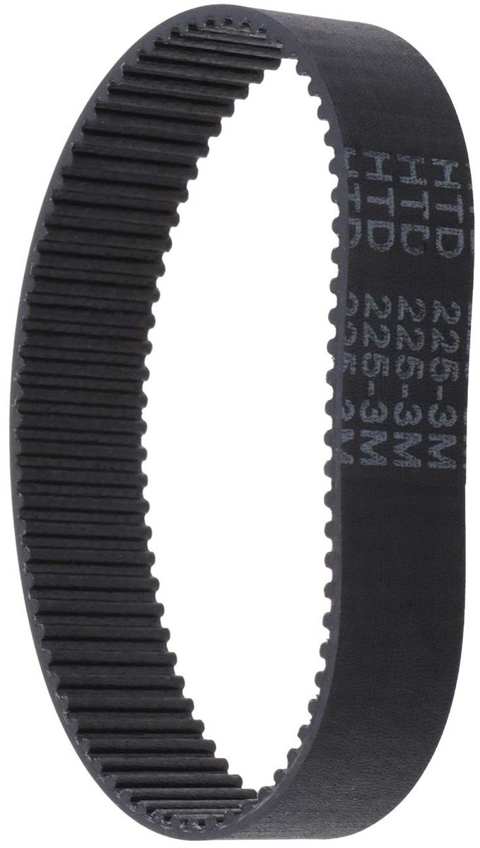 Aandrijfriem - Gesloten Lus Rubber - 225mm Omtrek, 75 Tanden