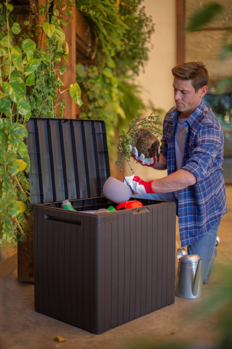 Keter City Opbergbox - 113L - 57.8x44x54.8 cm - Antraciet