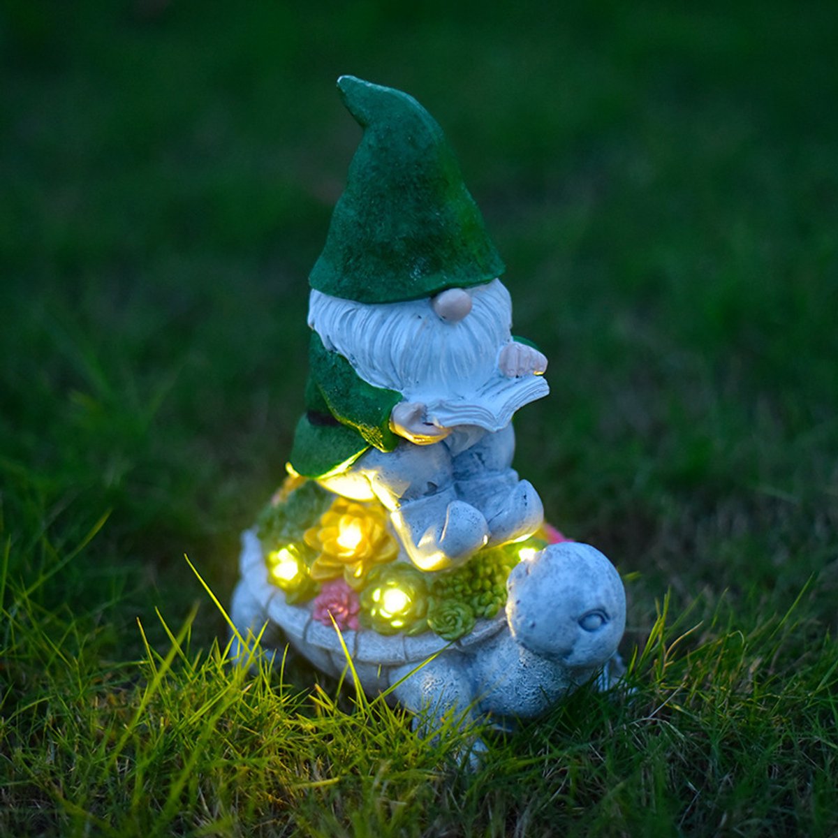 LED-dierenlampjes op zonne-energie- sfeerverlichting voor buiten- schattige tuinverlichting van hars-Kristallen bolslak