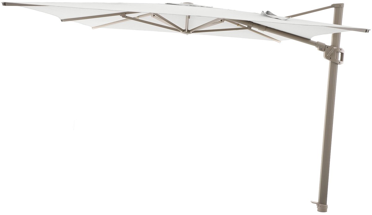 Perfect Shadow Eclipse zweefparasol 300x300 cm. Ultra - Latte/Soft sand