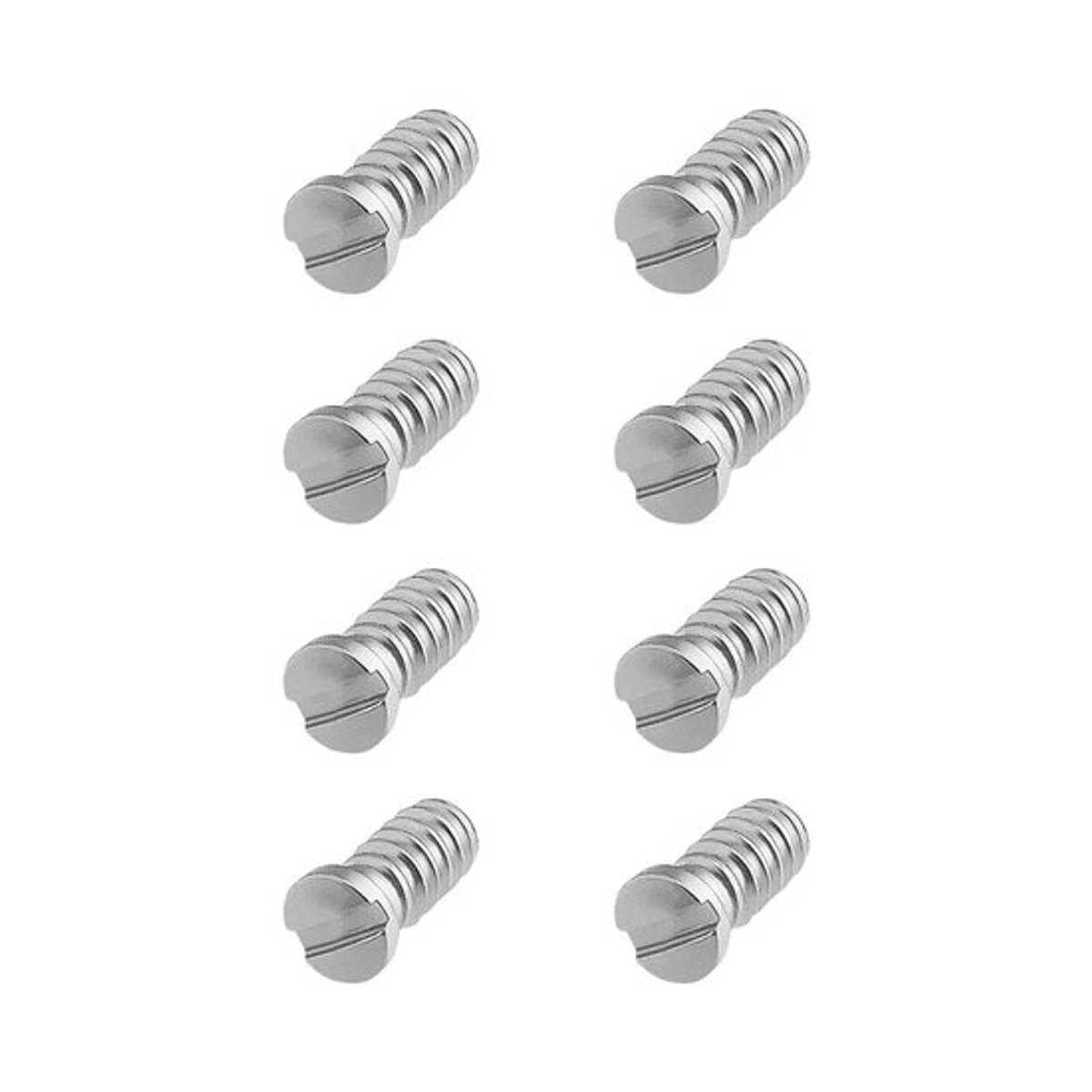 Reparatieschroeven voor horloge - Achterkantschroeven - Roestvrij staal - Horlogemakersgereedschap - Sleuf schroeven - 2,5 x 1,0 mm - Compatibel met horloges - Zilverkleurig - Geschikt voor Cartier W67010XX.