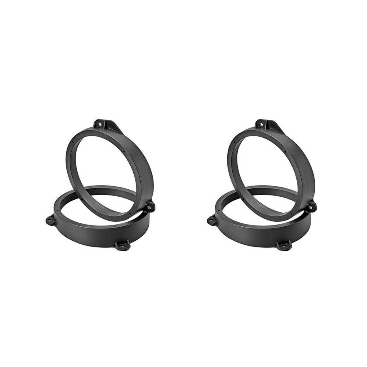 Vier adapters Geschikt voor 6,5-inch luidsprekers in de Geschikt voorportieren van de Forester, Impreza, Outback en WRX/STI modellen, inclusief afstandhouders Geschikt voor de luidsprekers.