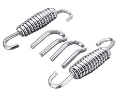 Dailygoody – 50mm Uitlaatdemper Veer – Rvs Versterking – Duurzaam – Chrome – Motorrijden – Accessoire – 2 Stuks Dailygoody – 50mm Uitlaatdemper Veer – Rvs Versterking – Duurzaam – Chrome – Motorrijden – Accessoire – 2 Stuks