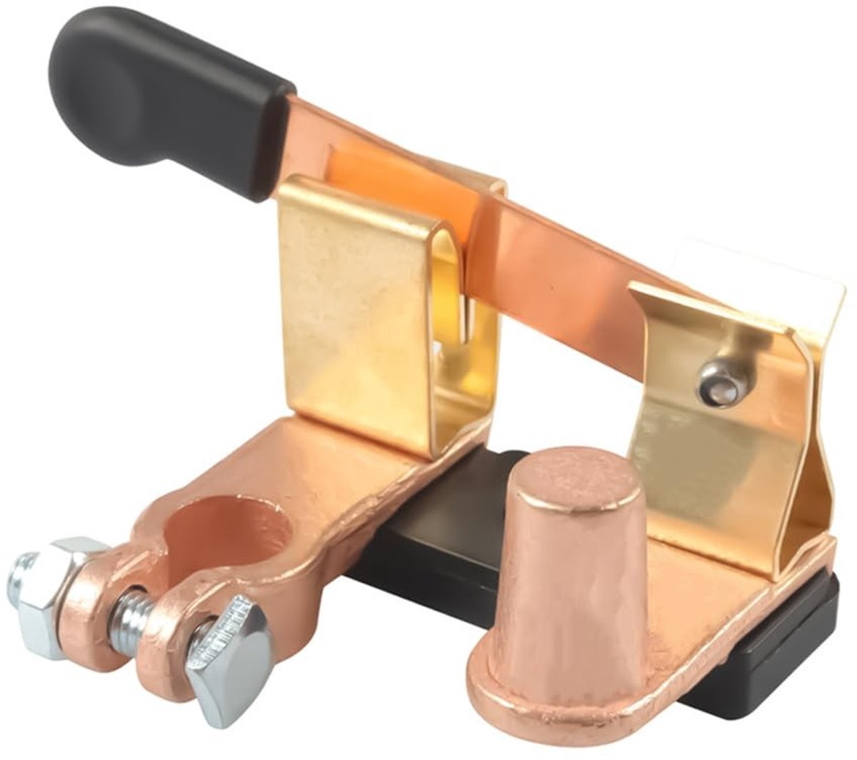 Dailygoody - Accu Isolator - Master Disconnect Schakelaar - Goud - Auto Batterij Uitschakeling - Stroomuitschakelaar - Geschikt voor Marine en Vrachtw