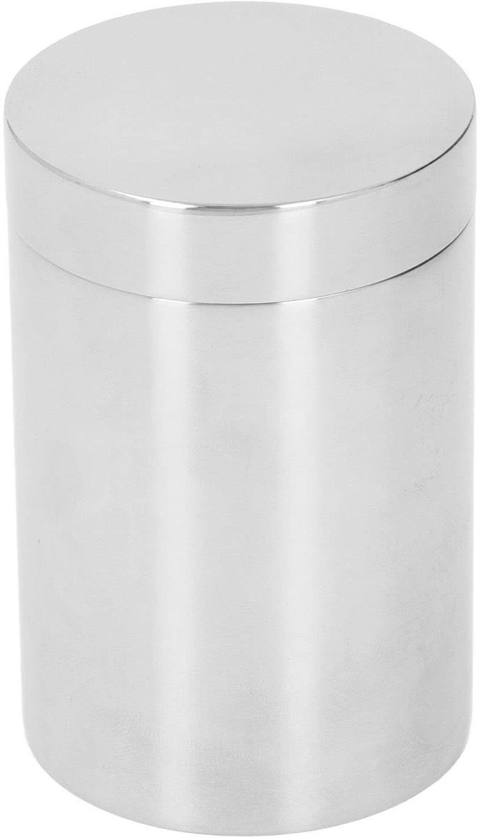 Thee Bus - Thee Kan - Keuken Opslag - Goede Afdichting - 401g Capaciteit - Zilver