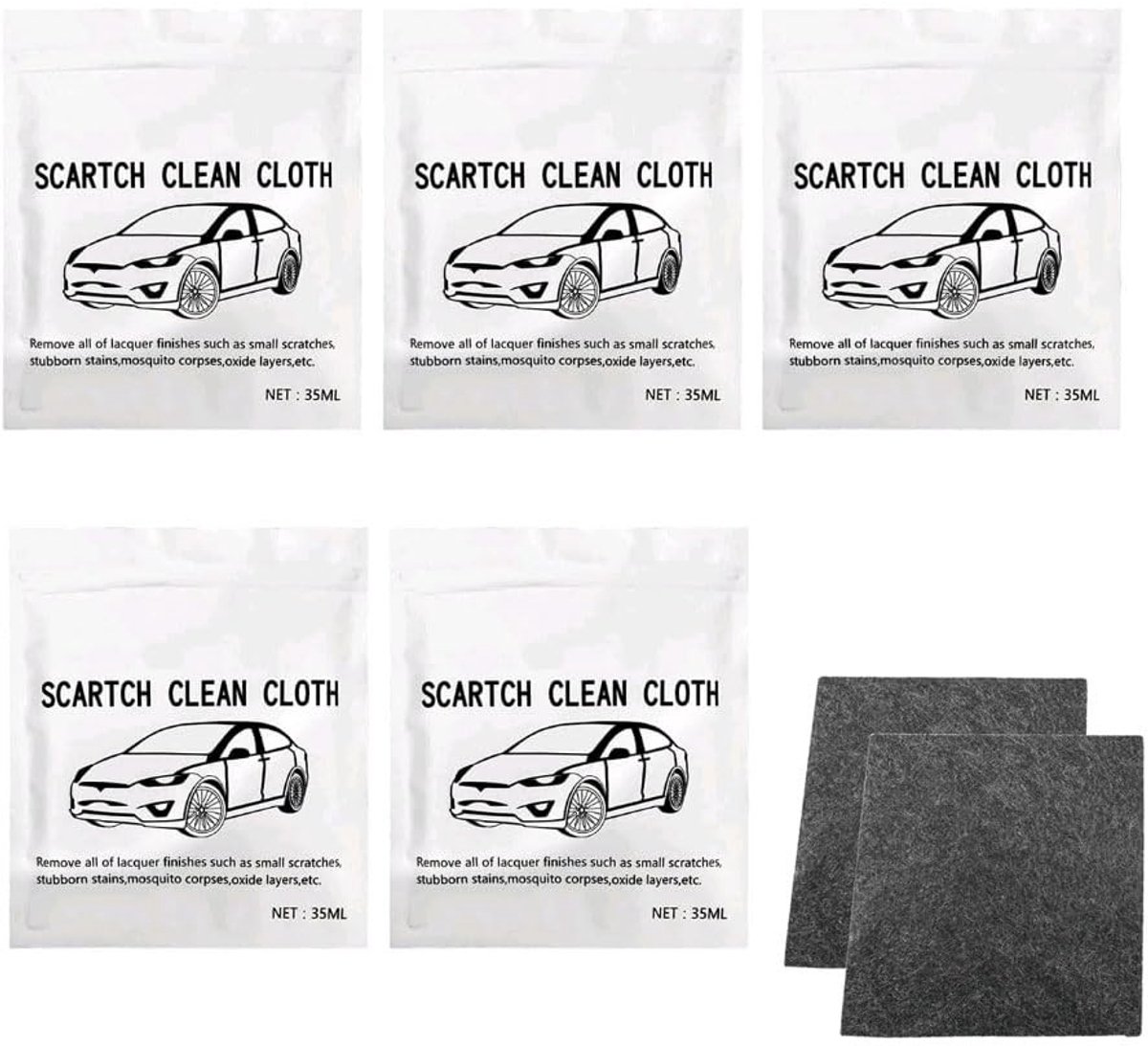 Dailygoody - Nano Sparkle Doek - Multifunctionele Auto Kras Reparatie - 10 Stuks - Nano Technologie - Krasverwijdering - Geschikt voor Elke Autokleur