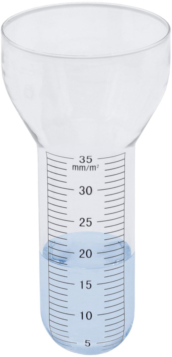 Ersatzglas voor Regenmeter - XL Zylinder met Schaal - 17 x 8 cm
