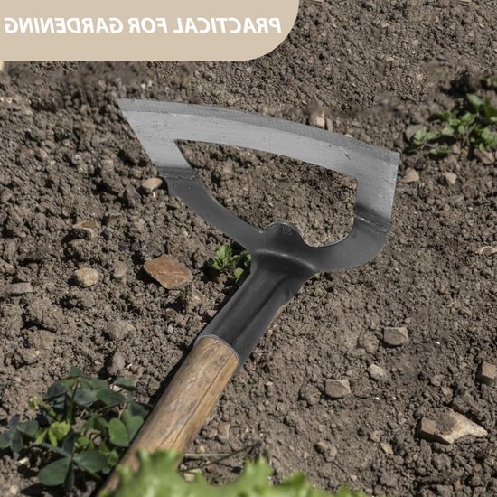 Manganesestaal schoffel - Voor tuin, wieden, grondbewerking, 21,3x14x12,2 cm — afbeelding 3