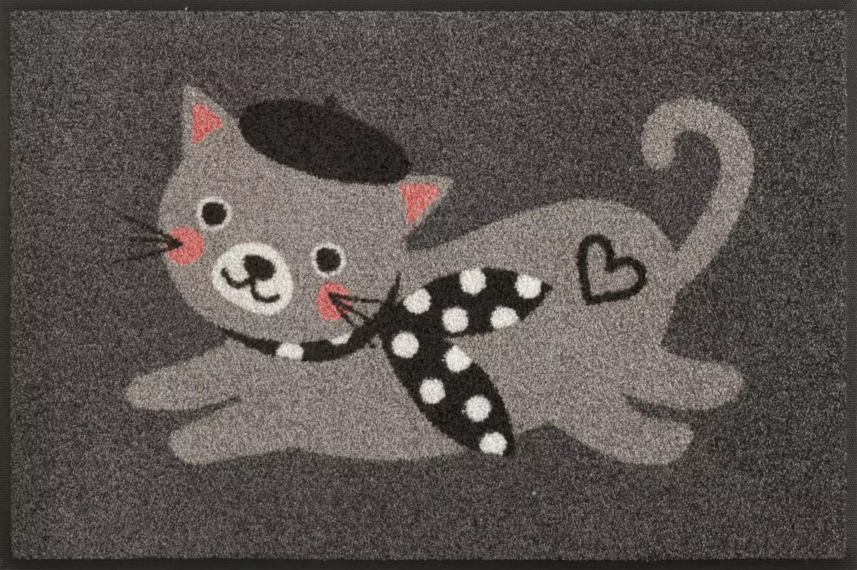 Kleen-Tex Wash+Dry Wasbare Deurmat - Madame Minou - 50x75cm