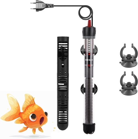 Verstelbare Aquarium Verwarmingselement voor 60 Liter, 50 W, Waterdichte Thermostaat met Zuignappen, Efficiënte Verwarming voor Gezond Aquatisch Leven