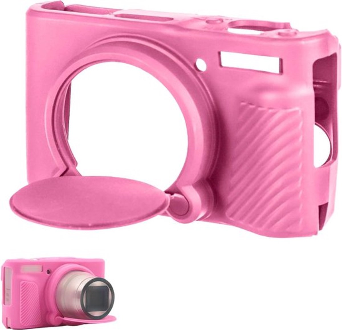 Beschermhoezen voor Camera - Siliconen - Afneembare Lensdop - Roze - Compatibel - SX730/SX740.