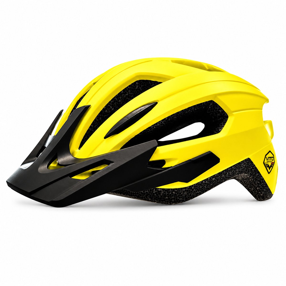 VITO E-Village Fietshelm E-bike – Mat Fluor met Peak