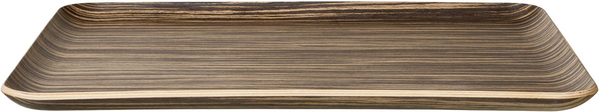ASA Selection dienblad Wood rechthoekig Ebony, dienblad, hout, bruin, 36 x 28 cm, 53802970