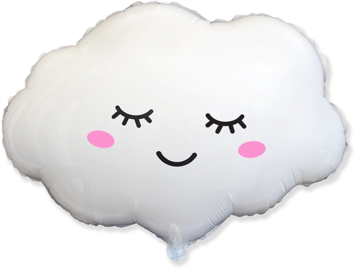 Folieballon Wolk – Wit