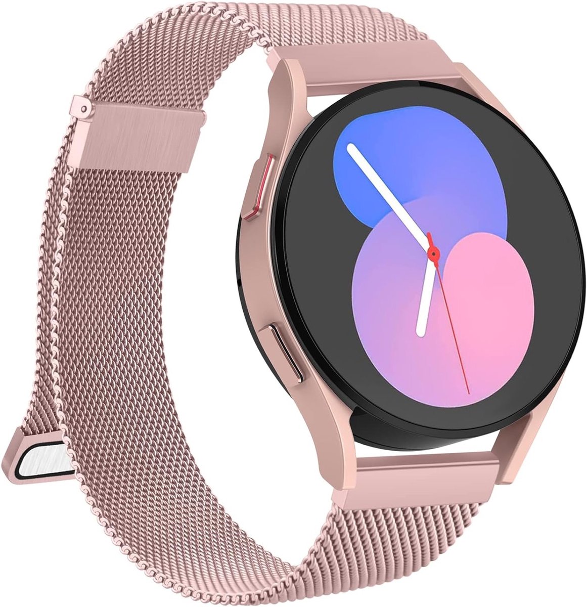 Stijlvolle Rvs Woven Armband voor Samsung Galaxy Watch 6/5/4/7 en Active2, 20 mm en 44 mm