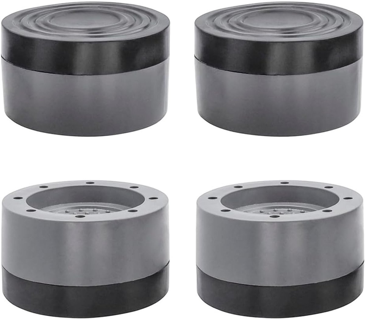 Antivibratie Rubber Matten voor Wasmachine, Droger en Vaatwasser - 4 Stuks, Geluiddempende en Antislip Voetjes