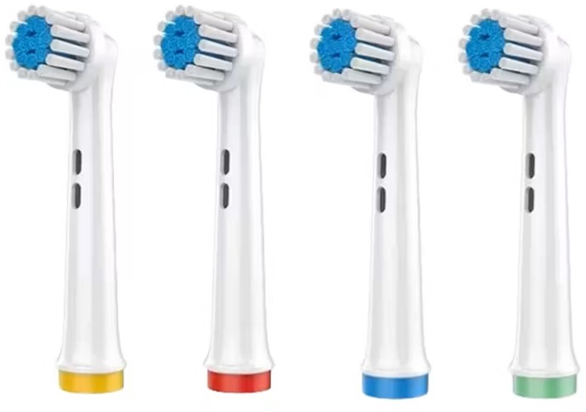 4 stuks Opzetstuk tandenborstel -Vervangende tandenborstelkoppen compatibel , elektrische tandenborstelkoppen borstelkoppen geschikt voor Oral B vervangende koppen navulling Pro 500/1000/1500/3000/3757/5000/7000/7500/8000