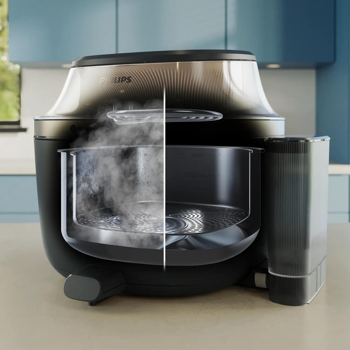 Philips 5000 series Airfryer - NA547/07 - Stoomfunctie en uitschuifbare rail - 7,2 l - HomeID — afbeelding 6