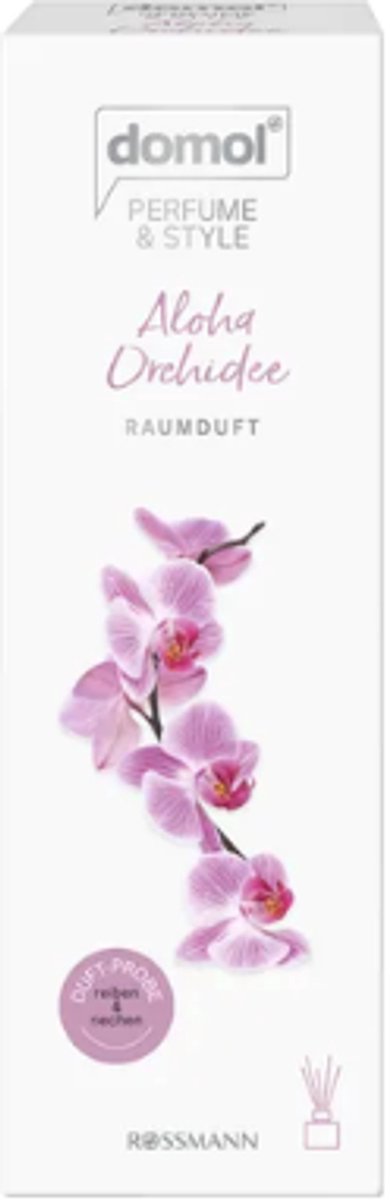 Zomer Geurstokjes Aloha Orchidee | Domol Geurdiffuser - Perfume & Style Kamergeur | 50 ml - Fris Zoete Geur Geurstokjes
