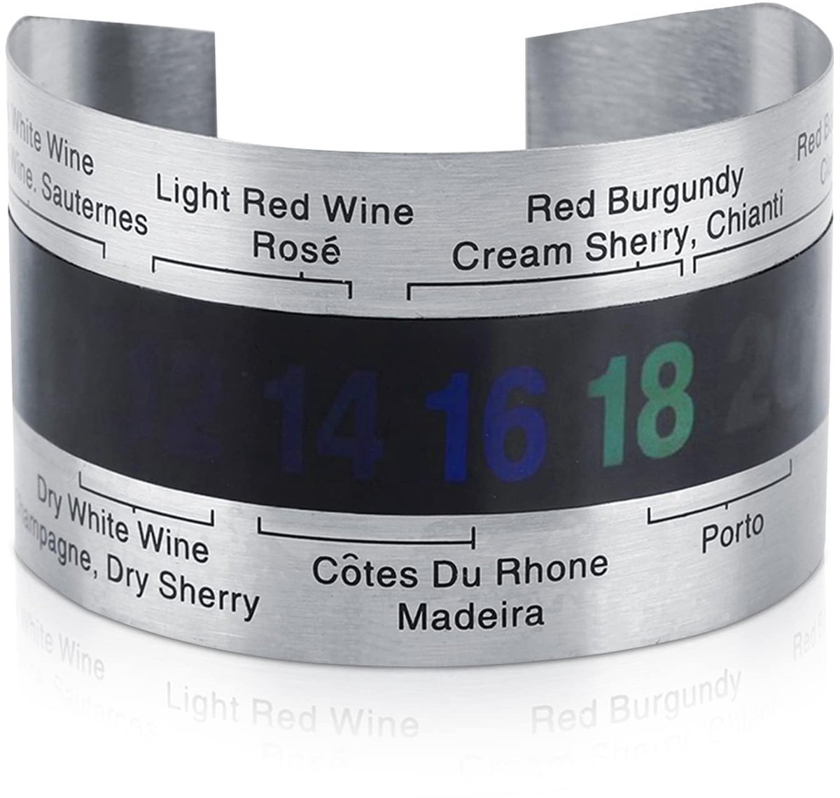 Dailygoody - Wijn thermometer - Bier temperatuur sensor - Praktisch ontwerp - Roestvrij staal - LCD-display - Geschikt voor volwassenen en kinderen - ...