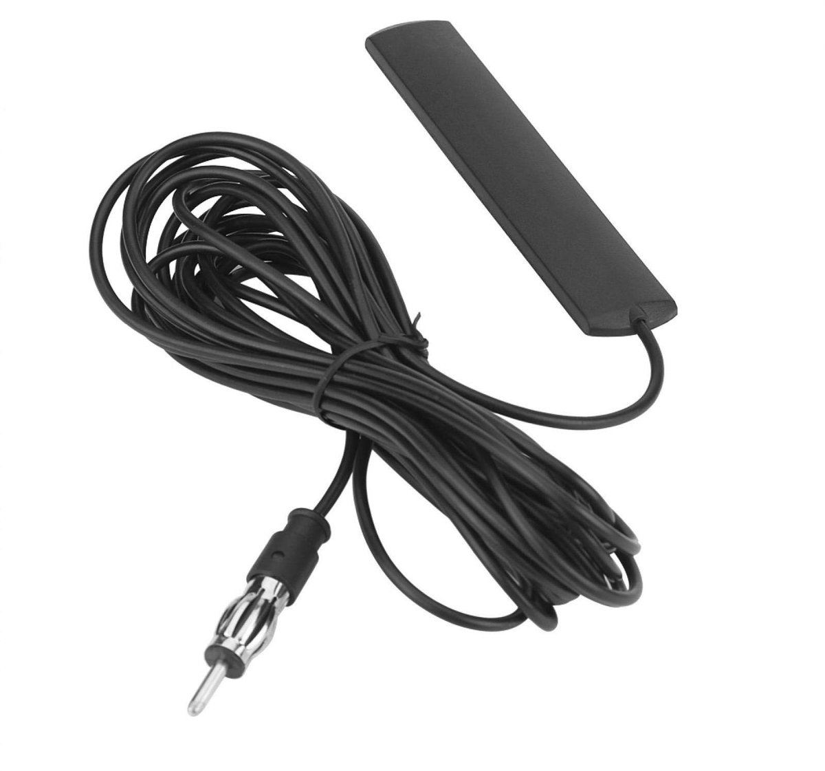 Dailygoody - Autoradio Antenne - Patch Antenne - Universele Pasvorm - 5 Meter Kabel - FM Radio Antenne - Stabiel Signaal