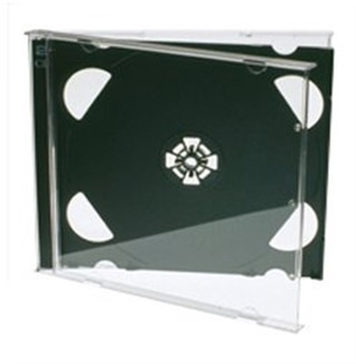 Premium Dubbele CD Jewel Case met Zwarte Lade - 25 Pack