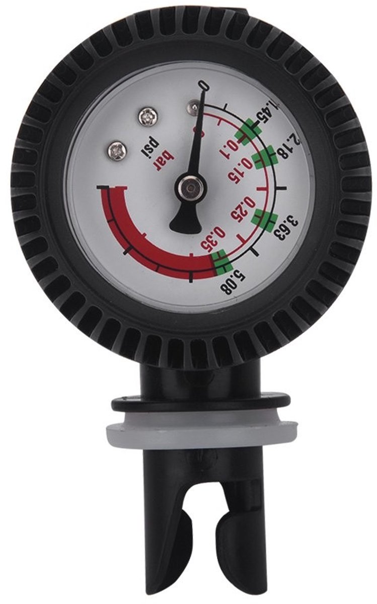 Dailygoody - Lucht Drukmeter - Barometer voor Opblaasbare Boten - Compact formaat - Drukmeting tot 0.35 Bar - Nauwkeurige metingen - Geschikt voor Pad...
