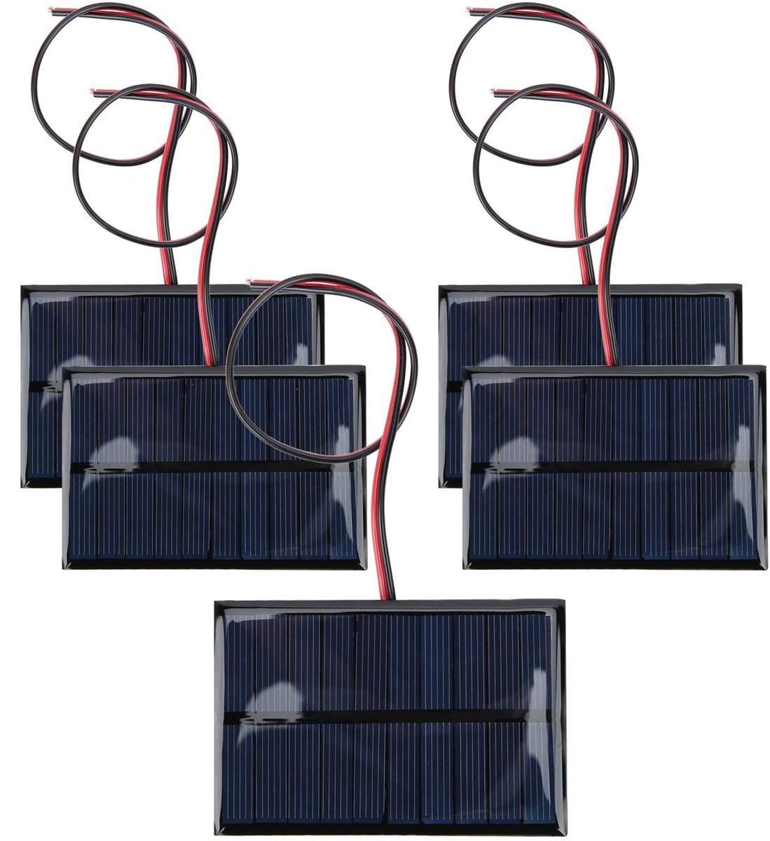 Dailygoody - Zonnepaneel Module - 5V 150mA Zonne-energie - Hoge conversie efficiëntie - 0,15A Zonne-energie - Geschikt voor verlichting en opladen - P...