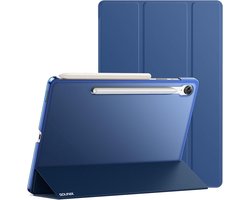 Sounix Tablet Hoes - Geschikt voor Samsung Galaxy Tab S10 FE / Tab S9 FE - 10.9 inch - Hoesje - Transparant Achterpaneel - Donkerblauw