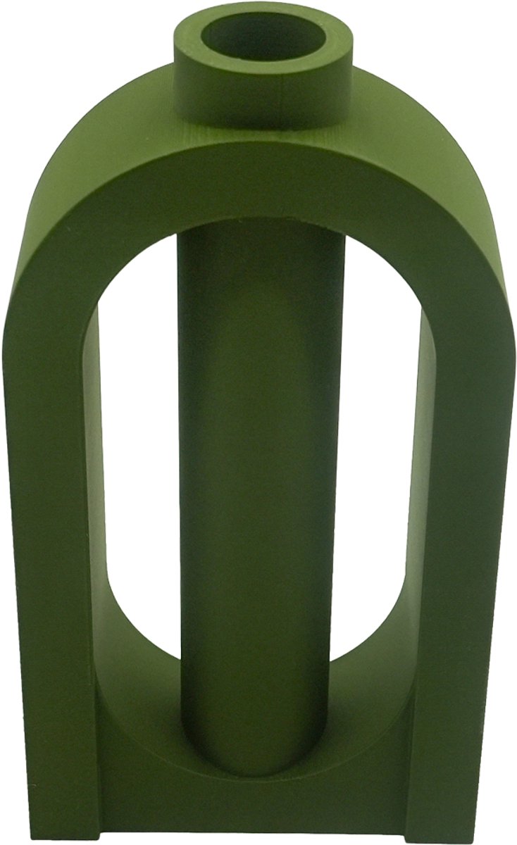 Lovora Amora organische vaas – Decoratieve vaas - Donker Groen - 3d geprinte vaas – geschikt voor droogbloemen - 30CM