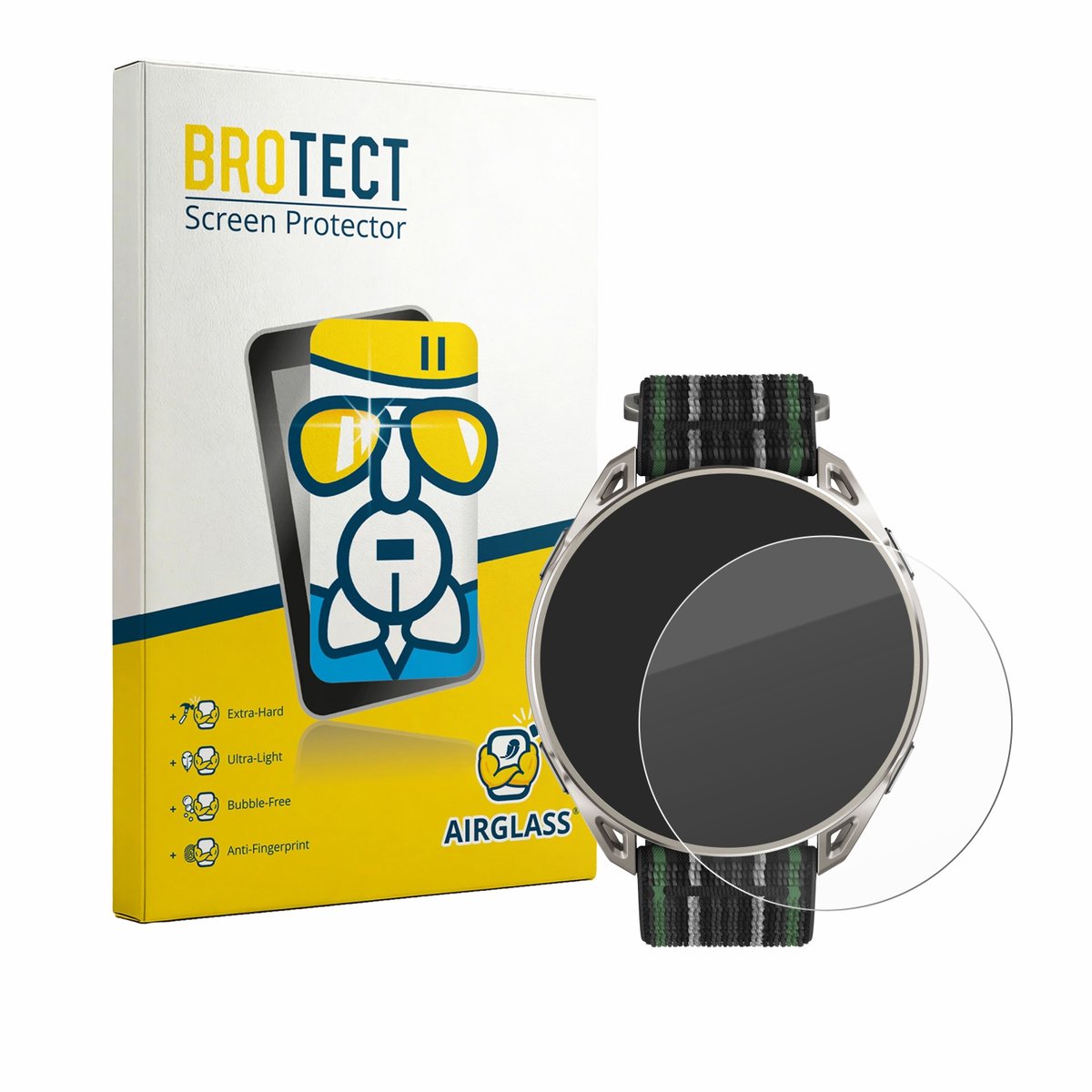 Screenprotector voor Amazfit Cheetah 2 Ultra Beschermglas transparant
