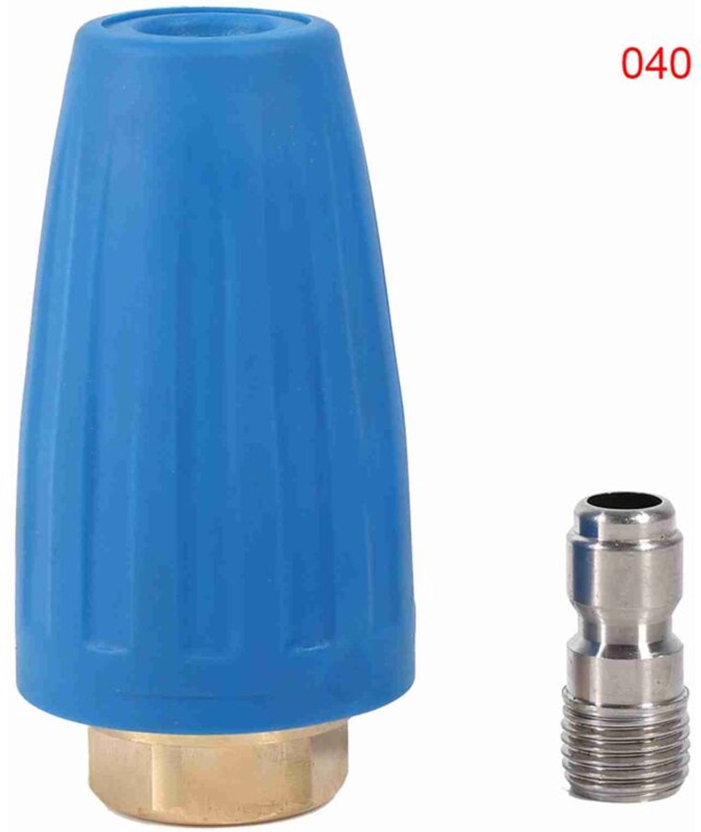 Turbine-sproeier, 1/4” snelkoppeling hogedrukreinigeraccessoire, 3000 PSI roterende turbine-sproeier, hogedrukreinigeraccessoire (4.0)