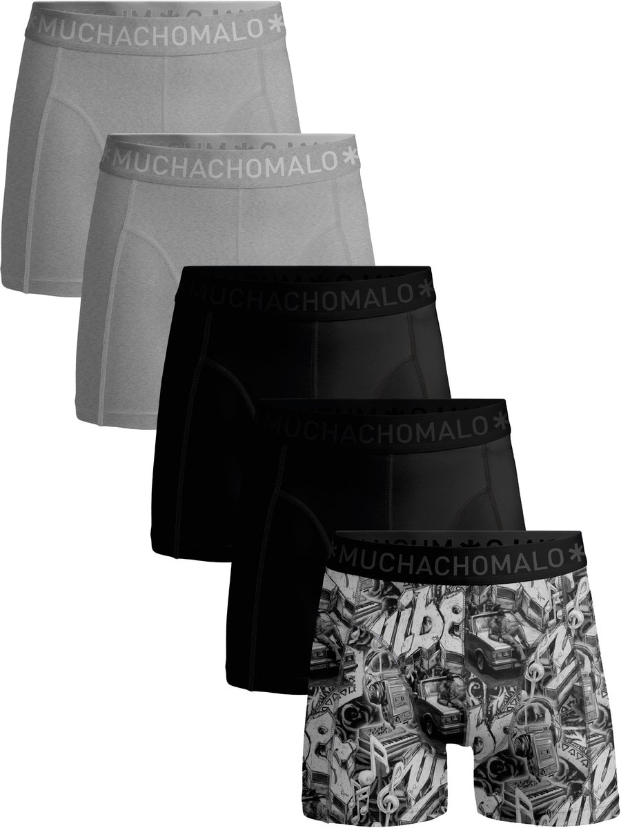 Muchachomalo – Boxershort Heren – 5 Pack – Katoenen Ondergoed – Normale Lengte – Onderbroeken Heren – Boxershorts