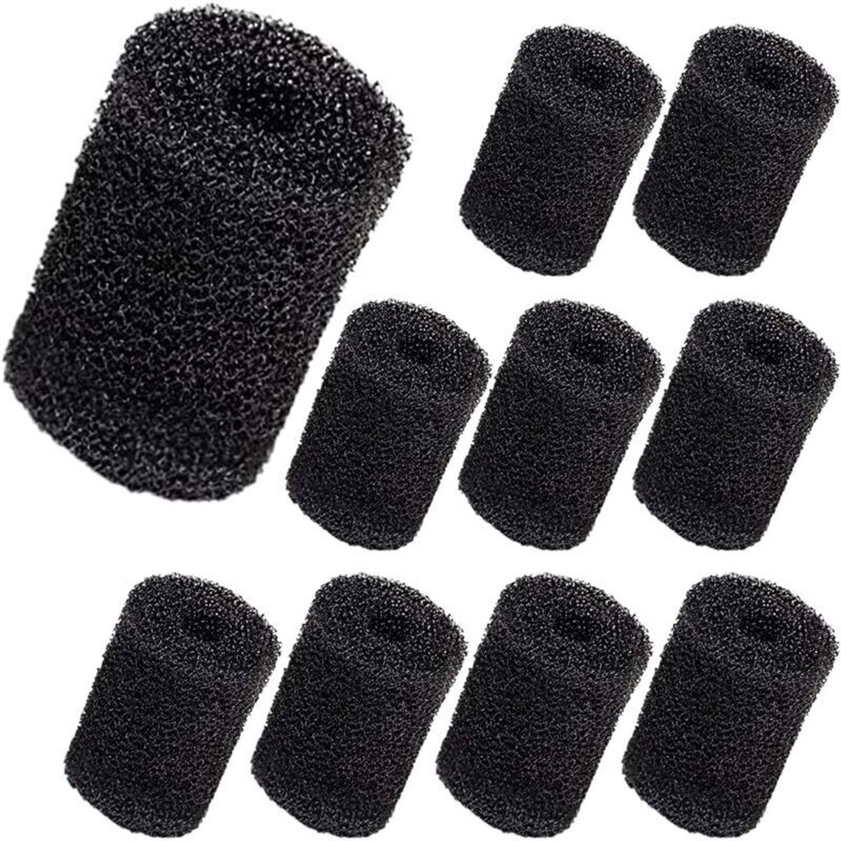 10 compatibele onderdelen geschikt voor de uitlaatpijpen van Polaris zwembadreinigers, geschikt voor Vac-Sweep zwembadreinigers - modellen 180, 280, 360, 380, 480 en 3900, met schuimrubber aan het uiteinde van de uitlaatpijp.